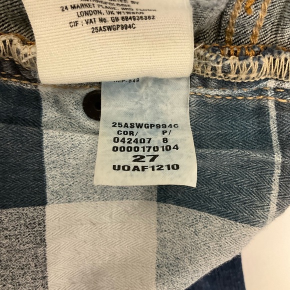 Pilcro and the Letterpress Women's Size 27 Tall Dark Wash Semi Bootcut Jeans - Picture 12 of 12